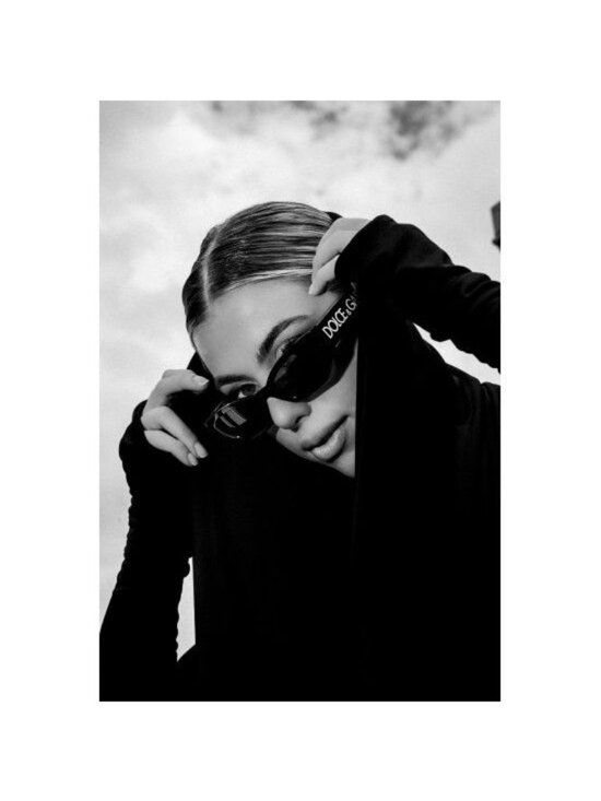 Dolce&Gabbana DG6186 501/87 Black Cat Eye Sunglasses  display picture 1